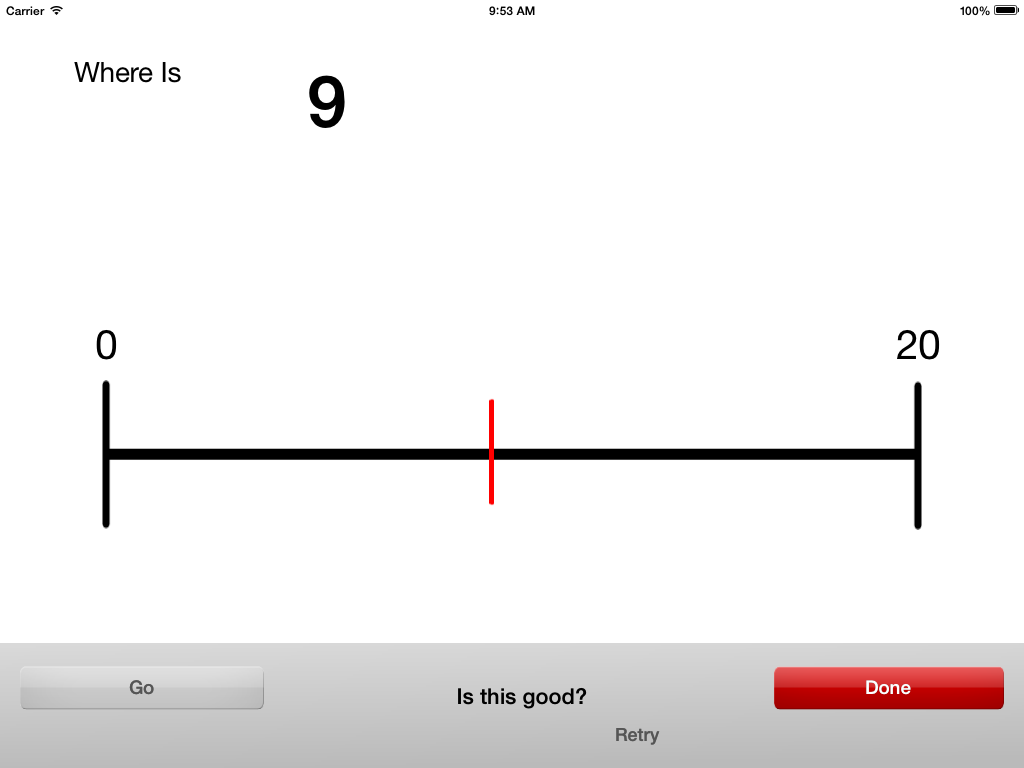 Screenshot of answer chosen